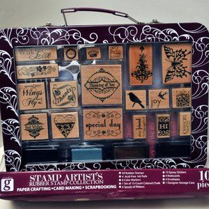 One Hundred Craft Items In Metal Carrying Case